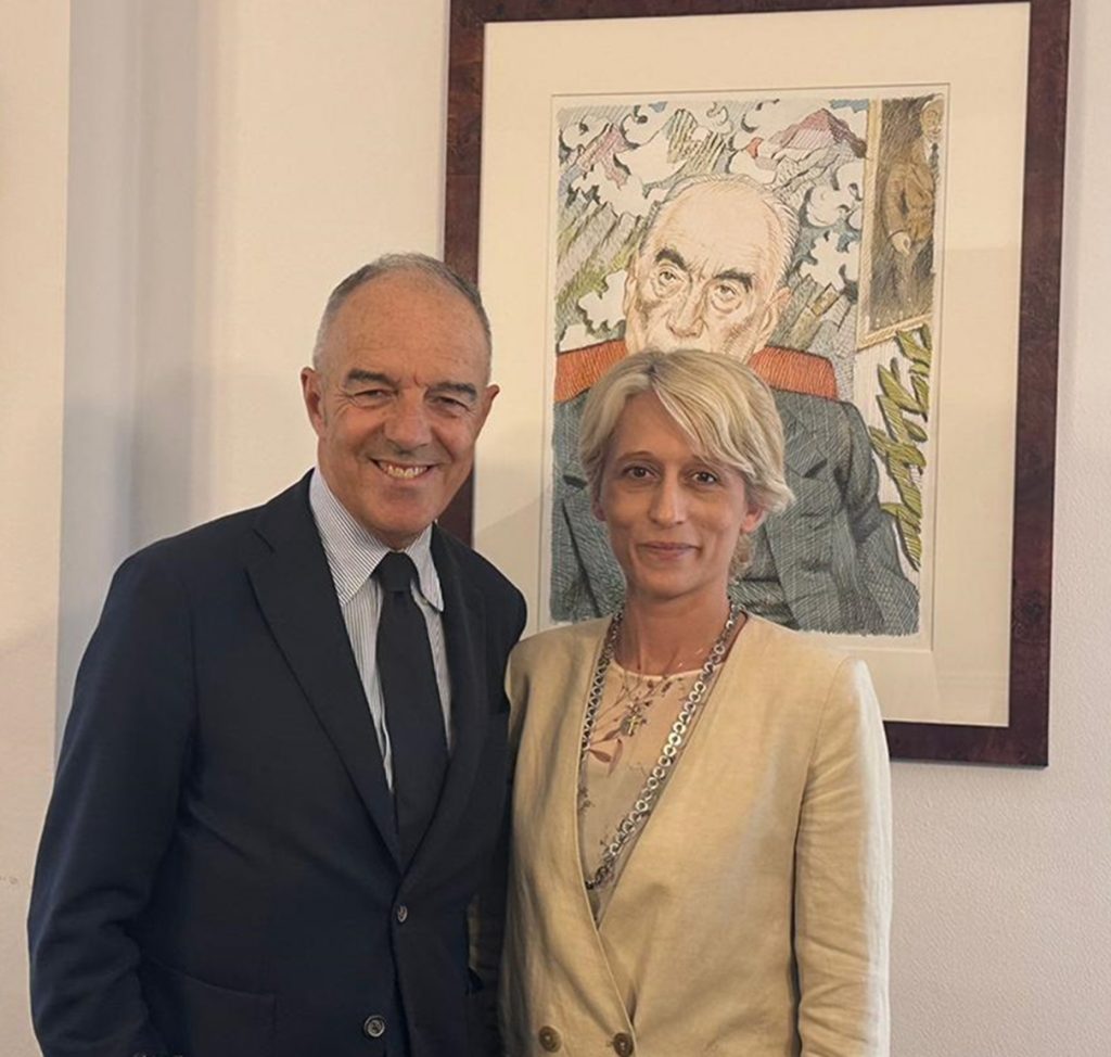 Gianluca Girardi, Direttore commerciale BPS e BNT Banca con Valentina Albanese, responsabile Ufficio legale BNT